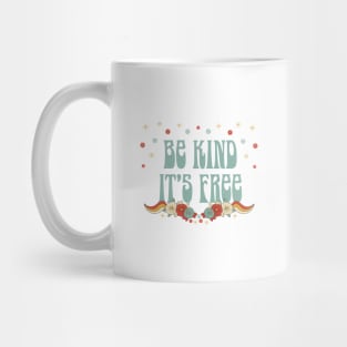 Be Kind its Free Retro 1970s Mug